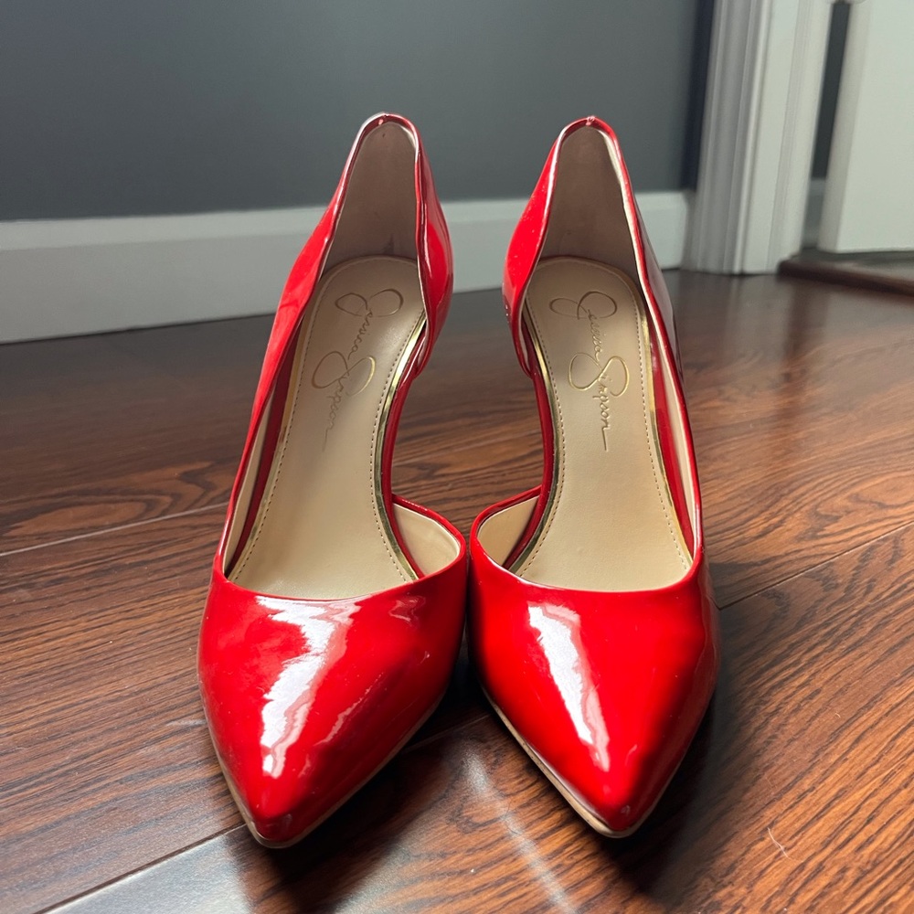 Jessica Simpson-Claudette Lipstick Red Patent